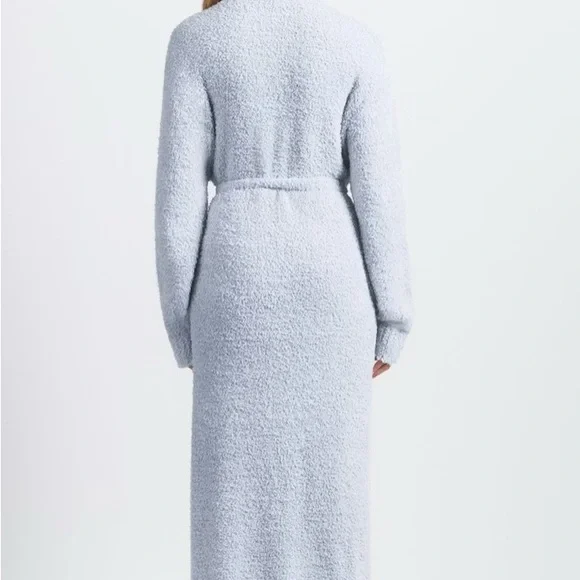 SKIMS Cozy Knit Robe - Zen Blue NWT - Picture 2 of 7
